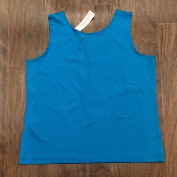 Chico's Blue Sleeveless Tank Top - Picture 7 of 7
